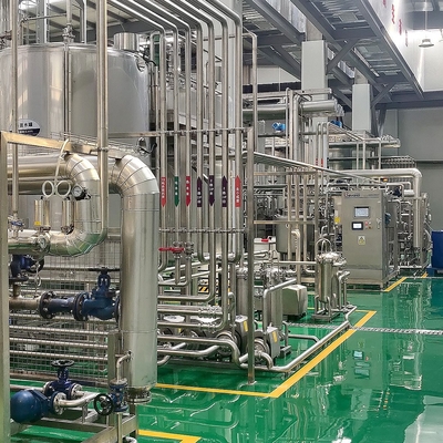 Automatic UHT Milk Processing Plant Flow Chart Condensed Milk Factory